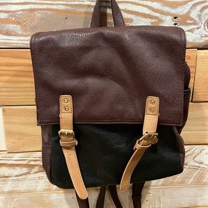 Leather back pack